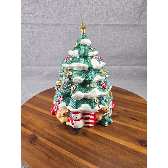 Hearthston Christmas TreeCookie Jar Holiday Christmas‎ In Box - Picture 3 of 10